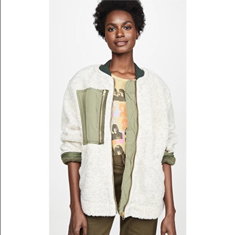 Free People Rivington Sherpa Jacket L - Picture 3 of 13